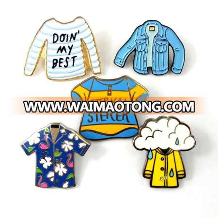 Cheap High Quality New Products Metal Craft Custom Clothes Enamel Pin For Souvenir Gift